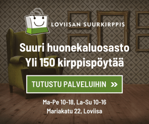 Loviisan Suurkirppiksellä on huonekaluja ja kirppispöytiä